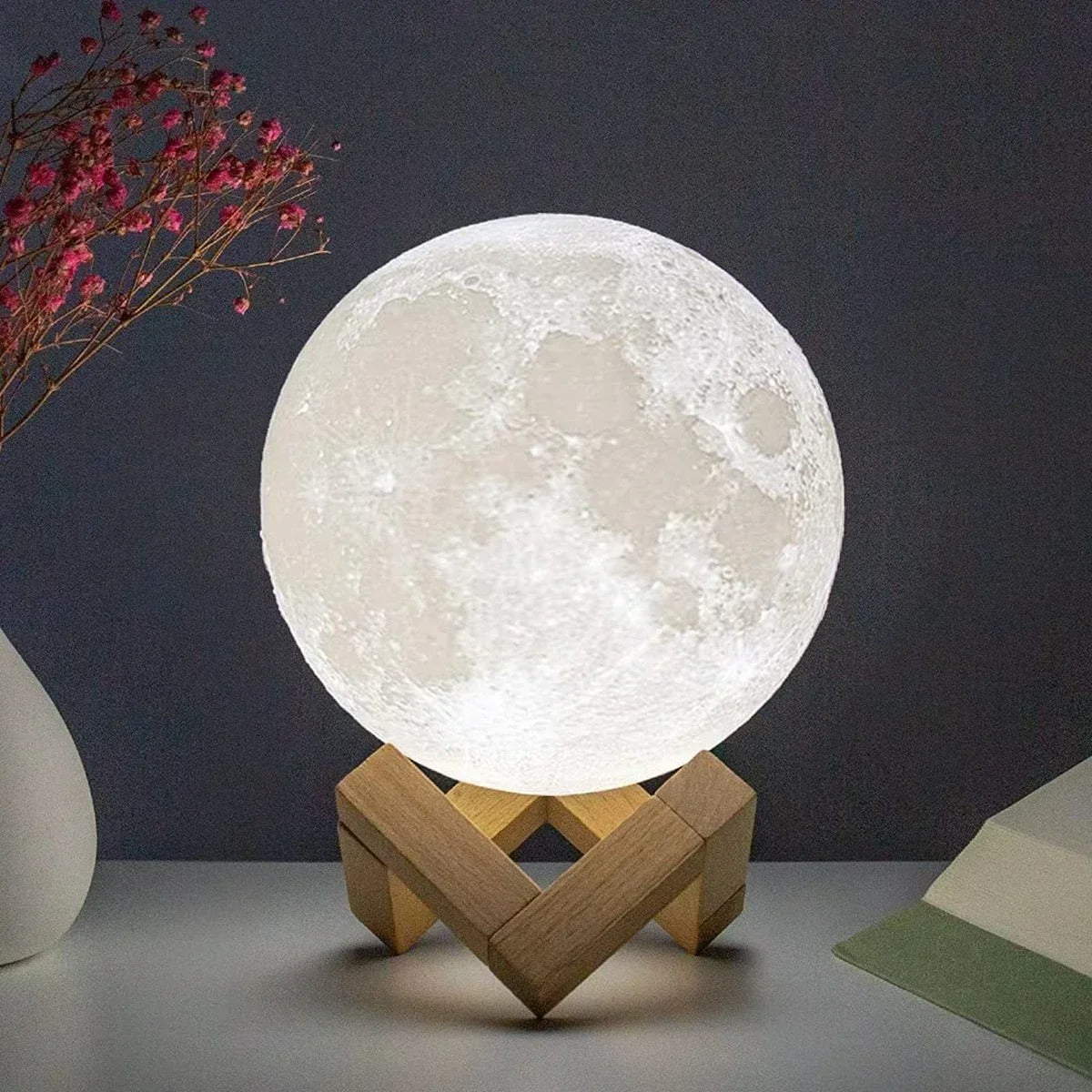 Lampara Lunar 3D